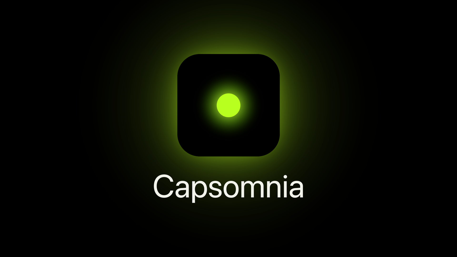 Capsomniaのロゴとキービジュアル